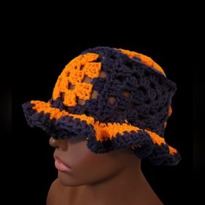 Crochet Granny Square Bucket Hat